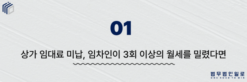 상가 임대료 미납