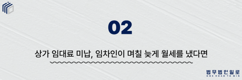 상가 임대료 미납